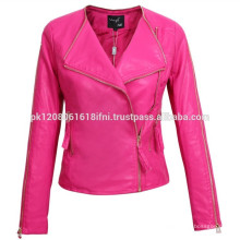 Vente en gros Lady Jacket Veste de sport Veste en cuir de style occidental